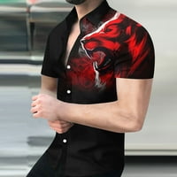 JMntiy Muška zaštita od sunca Majica T-majica 3D Nezaviđajuća Redovna štampana majica kratkih rukava