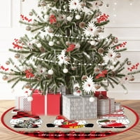 Suknja za božićnu drvcu Osnovna mat pokrov Xmas Tree Ornament Decor