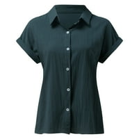FVWitlyh Termalna majica s dugim rukavima Žene Žene spuštene majice sa džepovima Bluze dugih rukava