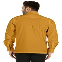 Bestman Solid Formalna košulja za muške gumb dolje košulja prednje patch džepne kancelarijske habanje