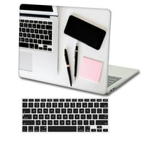 Kaishek kompatibilan MacBook PRO S Case Model izlaska A ili A1425, plastična kućišta tvrdog školjke + crna poklopac tastature, ružičasta serija 0748