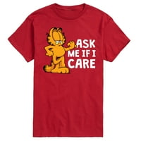 Garfield - Pitajte me ako me brinem - mušku grafičku majicu kratkih rukava