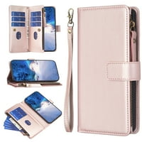 Dteck za Samsung Galaxy S magnetsku novčaniku, RFID blokiranje novčanika za žene i muškarce sa držačem