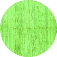 Ahgly Company u zatvorenom okrugle čvrstog zelenog modernog prostirki, 4 'runda