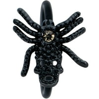 Body Candy Womens 20g crni PVD čelični prsten za nos Žuti Spider nosač obruča kružnog nosa prstena 5