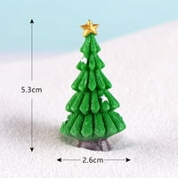 Kreativna smola božićna stabla ukrasi Mini Xmas Dekoracije HAMFRAFT poklon microLandscape pribor Pribor