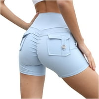 Ženske kratke hlače Brze suhe prozračne kratke hlače sa džemper sa džepovima dugmetat kontrola trbušnjaka