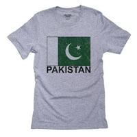 Pakistan zastava - posebna vintage izdanje muške sive majice