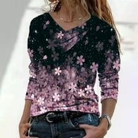 Ženska modna vrhunska bluza tiskana vez ovratnik dugih rukava majica s dugim rukavima bluza bluza