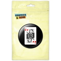 Igranje karte Queen of Hearts Pinback gumba Pin značka