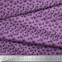 Soimoi Rayon Crepe tkanina umjetnička cvjetna dekor tkanina od tiskanog dvorišta široko