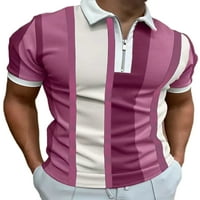 Muška polo majica rever vrat ljetni vrhovi zippe t majica Atletska bluza Tenis majica crna l
