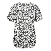 Ljetne košulje za žene prugasto kolorblok za ispis prevelike odjeće za djevojčice kratkih rukava kratkih