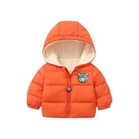 Toddler Baby Girl Boy zimski kaput s kapuljačom puhača niz jakna novorođenčadi Slatka uši kapuljač runa