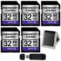 32GB SDHC Class memorijska kartica + SD kartica USB čitač + paket novčanika memorijske kartice
