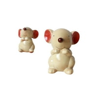 Keramički miševi Dekor crtani miševi desktop ukrašavajuće peći Promjena domaćinstva Mouse Decoration Creative Nova godina Poklon za kućne kafe Mall Decor bez odjeće 1