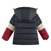 Uuszgmr Child Coats za dječake Dječji kaput zimska jakna s kapuljačom s kapuljačom patelica sa patentnim