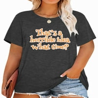 Anbech užasna ideja Thirt Plus size Ženska majica sarkastički grafički majica prevelizirani humor pismo