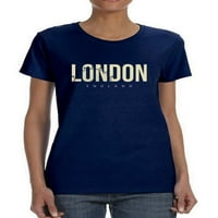 London Engleska blijedo žuta majica žene -Image by shutterstock, ženska srednja sredstva