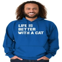 Hupeni za životinje Košulje Dukseri Život je bolji sa mačjim kućnim ljubimcem Kitty