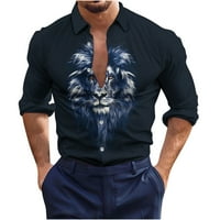 Buigttklop Nema granica Muška košulja dugih rukava, Muška majica Nezaviđavajuća majica s dugim rukavima