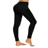 Visoko struk joga hlače pantalone za žene sa džepovima sa džepovima Tummy Control Workgings Atletska