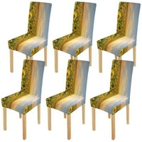 Područje cvjetanja suncokreta Stretch stolica za zaštitni sjedalo Slipcover za blagovaonicu Hotel Vjenčani