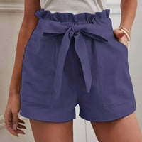 Okbop Atletski kratke hlače za žene Ljeto u boji Široka noga labava kratke hlače za čipke u pidžami