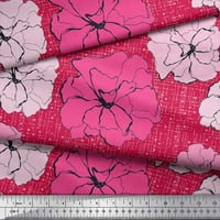 Soimoi baršun tkanina karanfil cvjetna otisnuta zanatska tkanina od dvorišta široka