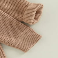Huakaishijie novorođenčad dječaka dječaka džemper dukserica dugih rukava rub rumper od pune košulje