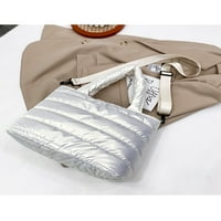 JUSDDIE Women Crossbody torbe Multi džepne rame Torba sa zatvaračem Nylon torbica Dizajner dame prekriveni