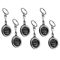 Besponzon Fashion Mini foto okvir Metalni privjesak za ključeve Key prstenovi za ključeve poklon za