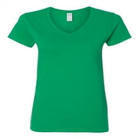 Normalno je dosadno - Ženska majica s kratkim rukavima V-izrez, do žena veličine 3xl - debeli bedra