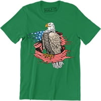 Američka vintage SAD zastave Eagle ptica plena Patriotska majica pride