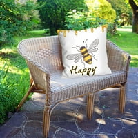 Pčela dnevna pišnja bacač jastučni poklopac pčelinji dan bacanje jastuka od jastuka ukrasna pamučna