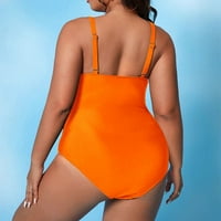 Ženske kupaće kostime Čvrsta boja uski veliki kupaći kostimi Bikini Bodysuit Monokini kupaći kostim