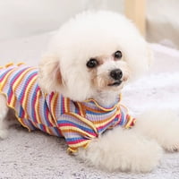 Wanyng pas Puppy Pajamas zimska majica Majica CATTE PET Rainbow Slatka prsluk za kućne ljubimce