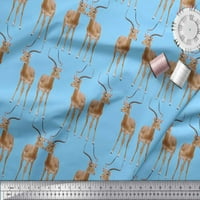 Soimoi modalno satenska tkanina jelena od dekora životinjskog dekora Široko dvorište