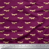 Soimoi Silk tkanina za životinjsku štampanu tkaninu sa dvorištem širom
