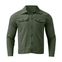 Muška majica Ležerne modernog tankog dugmeta za radna jakna s više džepnih postolja košulja za muškarce