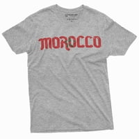 Majica Maroko Majica Kraljevina Maroko zastava Tee Muns Football Soccer Tee majica