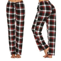BVGFSAHNE WOMENS Casual Udobne karijske otiske pidžama široke pantalone za noge duge joge hlače