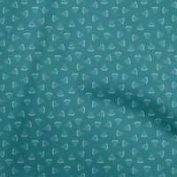 Onoone pamučna svila Teal plava tkanina lubenica lubenica šivaće tkanine uz dvorište otisnuto DIY odjeća