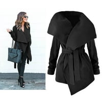 Ženski kaput Slim Windbreaker dvostruki grudi dugi kaput od kaputa od kaputa na kaputu Ženska odjeća šik