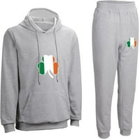 Irska zastava Shamrock Unise pulover Dukserice sa duksevima TrackSit setovi Joggers Duweatsuit