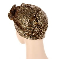 Ženski turbanski šarbow šljokica za kosu za glavu za montažu nakloni zamotavanje prirodne životne ključeve