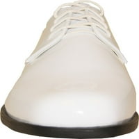 Muška tuxedo cipela za gužvu za gužvu nas obuća za cipele, bijeli patent)