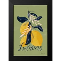 Trnovi, Becky Black Moderni uokvireni muzej umjetnički print pod nazivom - Limuni I zelena