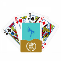 Plavi plesovi Plump Girl Art Deco Fashion Royal Flush Poker igračka karta