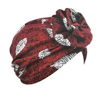 IOPQO čuo kapu za glavu raka šešira etnička boemska cvjetna kosa pokriva zamotavanje turban Headwear